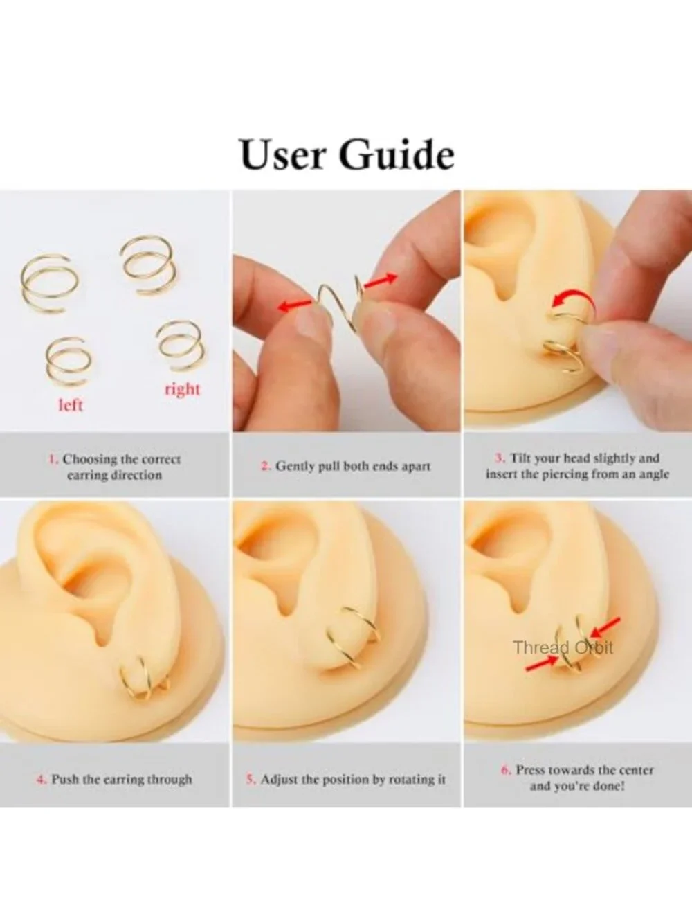 Double Hoop Earrings for Single Piercing Tiny Twist Helix Earring Huggie